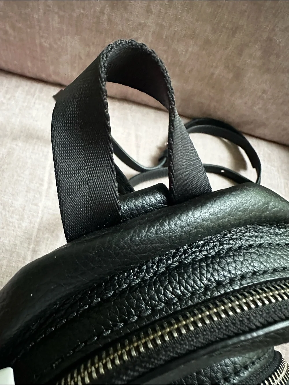 Marc Jacobs Black Pebbled Leather Mini Backpack Silver Hardware Crossbody Bag